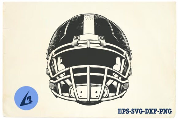 American Football Helmet SVG Clipart 12 for Crafts
