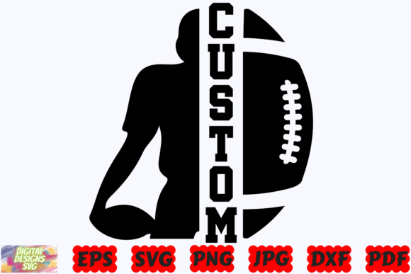 Custom Football SVG: Graphics for Crafts