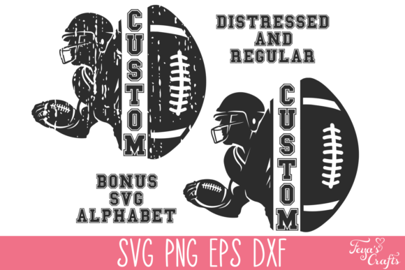 Football Custom Name Svg: Graphics & Crafts