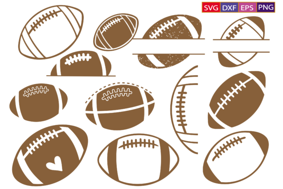 Football SVG Bundle for Graphics & Crafts