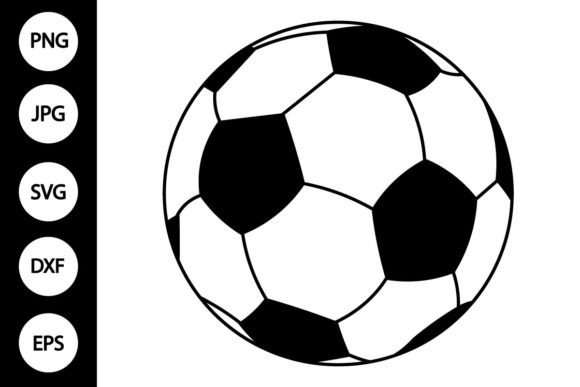 Football SVG, Soccer Ball Clipart for Graphics & Crafts