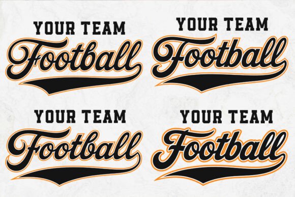 Football Team SVG Template for Crafts & Graphics