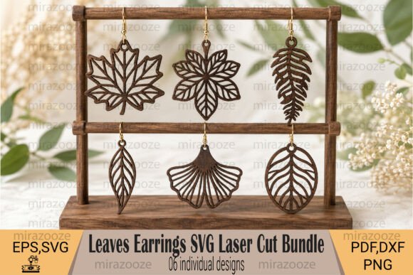 Leaves Earrings SVG Laser Cut Bundle Review
