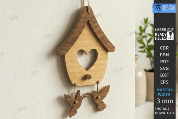 Spring Birdhouse Wall Decor Laser Cut Review