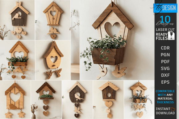 Spring Birdhouse Wall Decor Laser Cutting Review