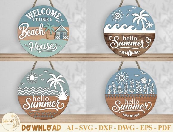 Summer Door Sign Laser Cut SVG Bundle Review
