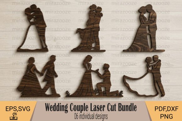 Wedding Couple Laser Cut Bundle for Wall Decor